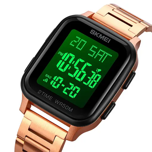 Чоловічий наручний годинник Skmei 1859 на браслеті (Рожеве золото) - фото 3