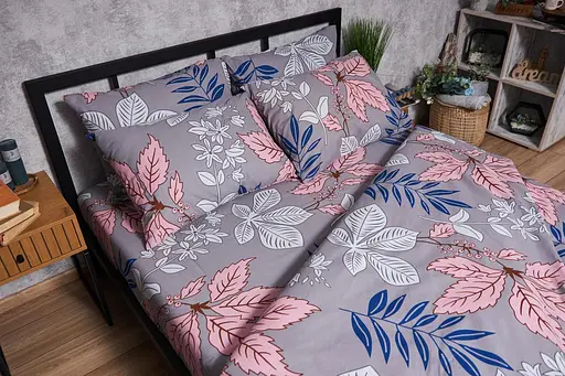 Комплект постільної білизни Moon&Star Бязь Gold Люкс Fossil King Size 220x240 наволочки 2х50х70 - фото 3