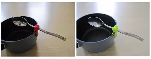 Набір з 3 силіконових підставок для чайної ложки, пакетика чаю, кришки каструлі, Kitchen Master 86717 - фото 6