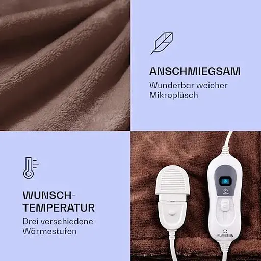 Електрична ковдра Klarstein Dr. Watson XXL (10031579) Коричневий - фото 2