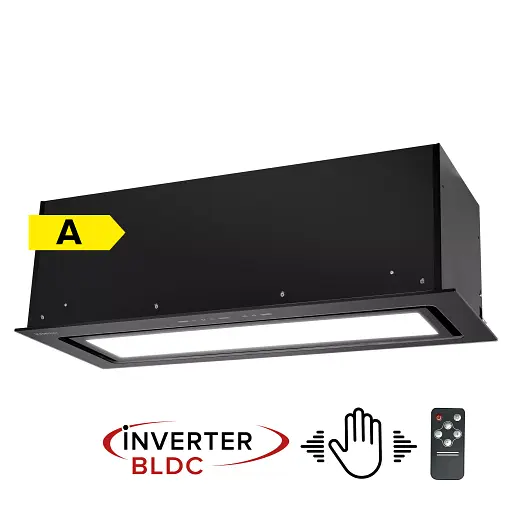 Вытяжка полновстраиваемая Perfelli Design Vision 9 Nero Silenzio - фото 2