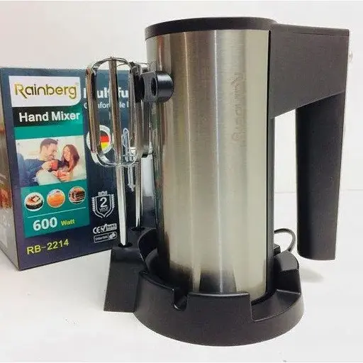 Міксер ручний Rainberg RB-2214 600 Вт 5 швидкостей для кухні на підставці - фото 6