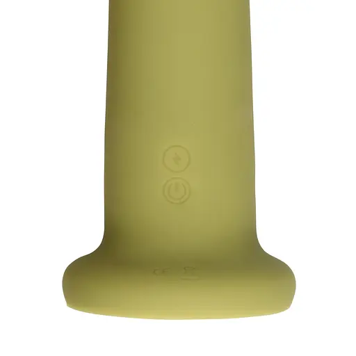 Вибратор-кролик Loveline Ultra Soft Silicone Rotating зеленый - фото 6