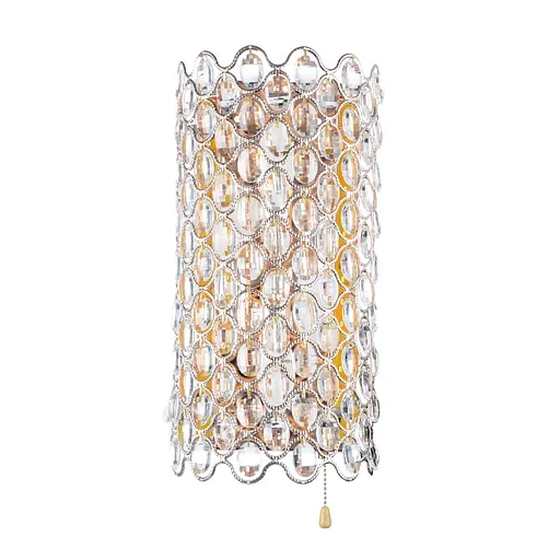 Бра Brille BCL-488W/4*E14+24*0.5W настенное накладное LED хрустальное с выключателем - фото 3
