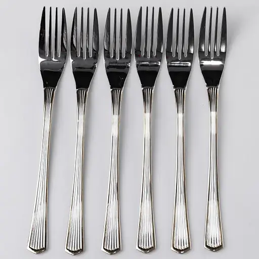 Набор столовых вилок Yiwu 6 штук из нержавеющей стали 20.5 см вилки кухонные столовые сервировочные приборы HP-16978-02 - фото 3