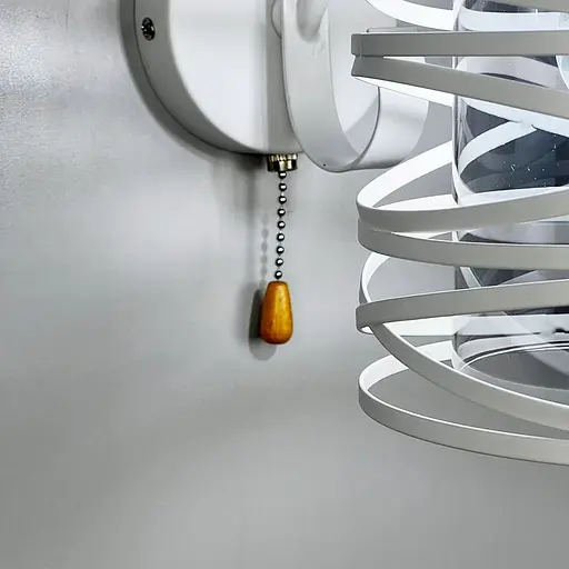 Белое металлическое бра Лофт в корпусе 25х16 см с плафоном Line F Арт. 8190/1W WT+GR - фото 4