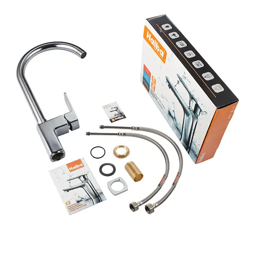 Смеситель для кухни Haiba Oscar 017 HB0939 Хром - фото 2