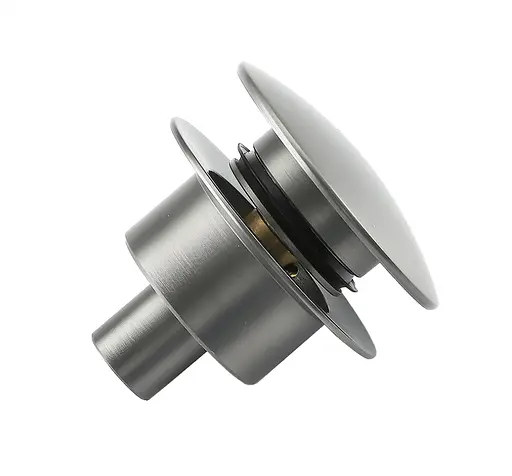 Донний клапан Frap автомат сірий Gungrey F62-9, Графітовий хром - фото 2