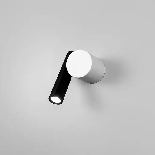 Бра зі спотом у чорно-білому корпусі 14х9 см Line F Арт. B326/1 BK|WT - фото 3