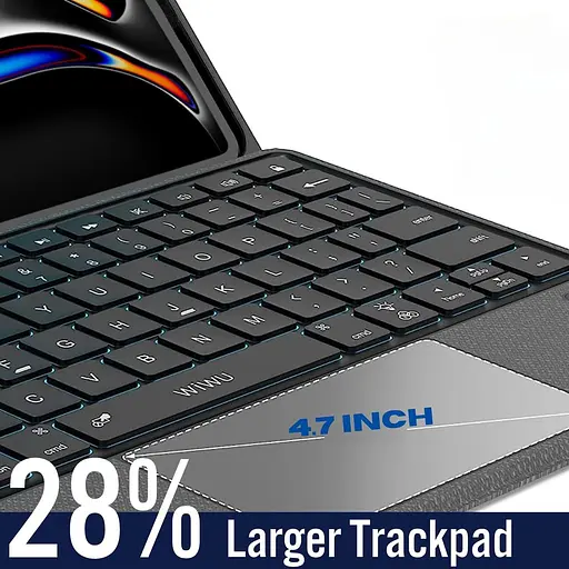 Чохол WIWU з клавіатурою для iPad Pro 11" з інтелектуальною клавіатурою, Bluetooth, магнітний, знімний, бездротова клавіатура - фото 3