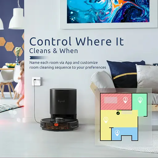 Робот-пилосос Kyvol Cybovac S31 Lidar 110 ml+500 ml 5200 mA 3000 pa Google Assistant Amazon Alexa - фото 9