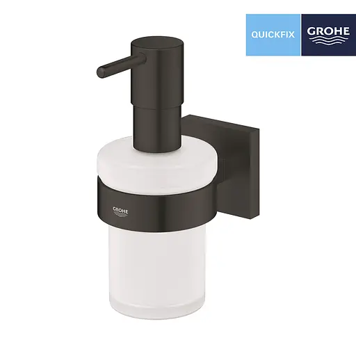 Дозатор для рідкого мила Grohe QuickFix Start Cube 410982430, Чорний матовий - фото 3