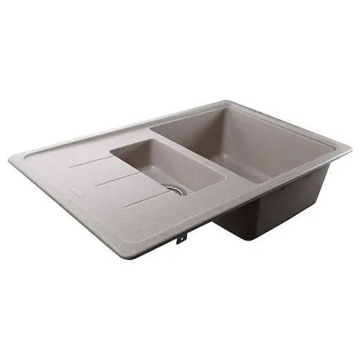 Гранітна мийка Globus Lux Izeo пiщаний 780x500 мм А0004, Sand - фото 3