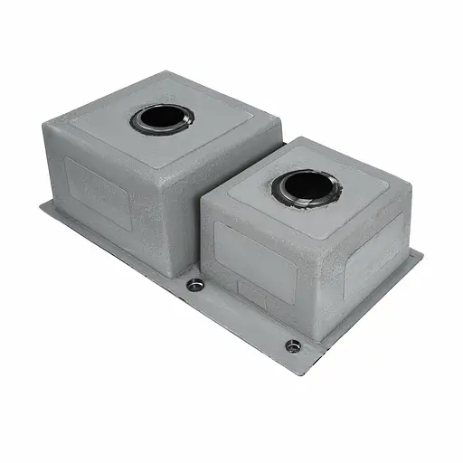 Кухонна мийка 78x43 PVD чорна на дві чаші Platinum Handmade HDB (круглий сифон, 3.0/0.8), Чорний - фото 5