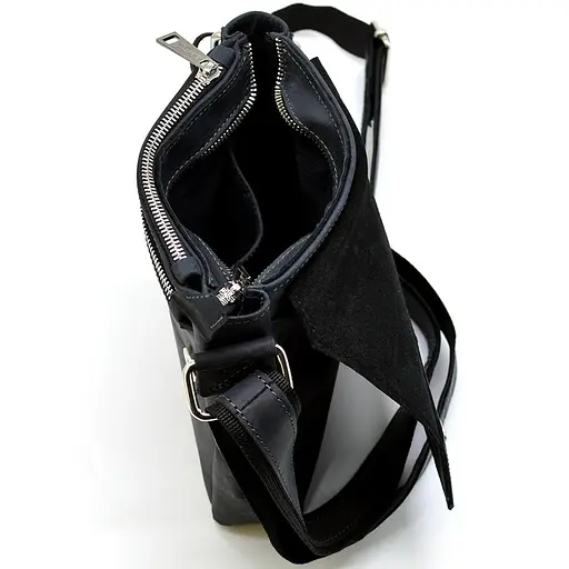 Кожаная мужская сумка через плечо TARWA 23х19х5 см sum0025752 - фото 5