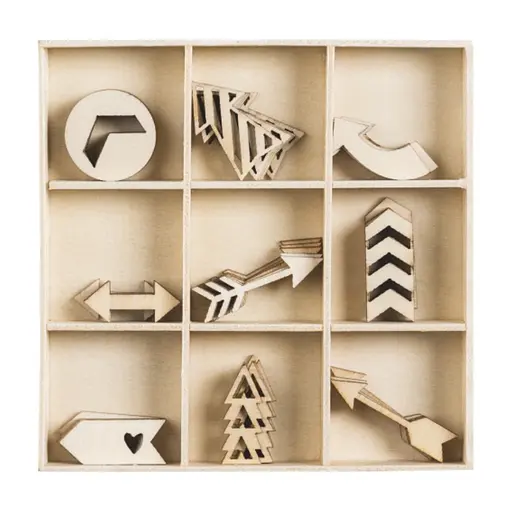 Набір міні-заготовок Стрілки напряму 10,5х10,5см 45шт Knorr Prandell