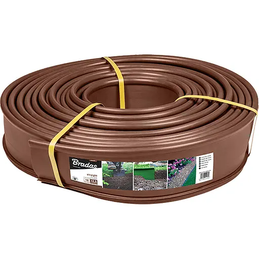 Бордюр газонний Bradas прямий 18 м х 12,5 см коричневий OBKB18125 - фото 1