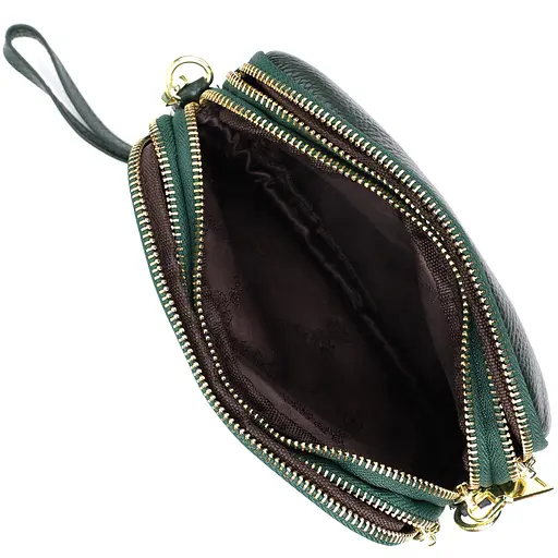 Кожаная сумка Vintage на три отделения для женщин 19х12х6.5 см sum0027599 - фото 7