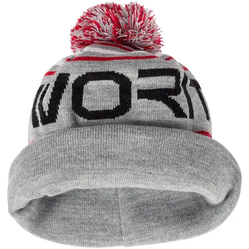 Шапка Favorite Pompon Hat 56 Gray Black Logo - фото 5