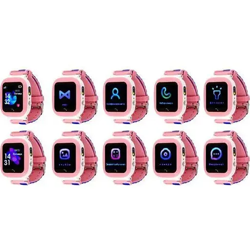 Smart Watch AmiGo GO004 Splashproof Camera+Led Pink UA UCRF - фото 4