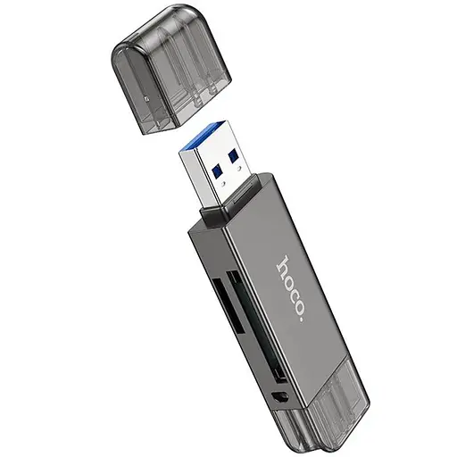 Картрідер Hoco HB39 2 в 1 USB/Type-C 3.0 - фото 4