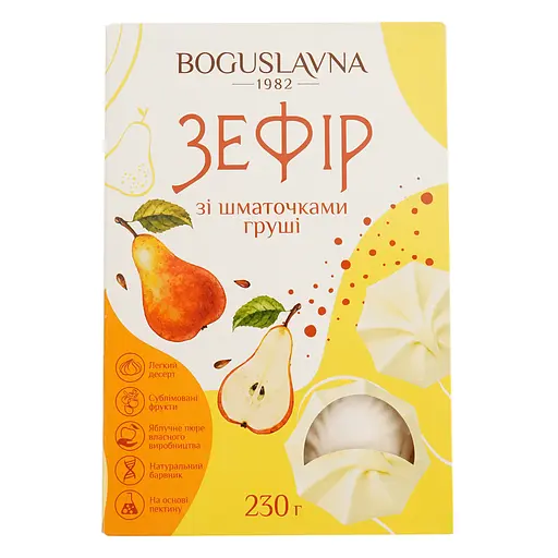 Уцінка. Зефір Богуславна зі шматочками груші 230 г (886670)  - фото 1