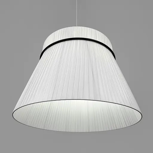 Дизайнерский светильник с конусным полимерным абажуром Ø60x42 см Line F MJ241-600 x 420 Белый - фото 6