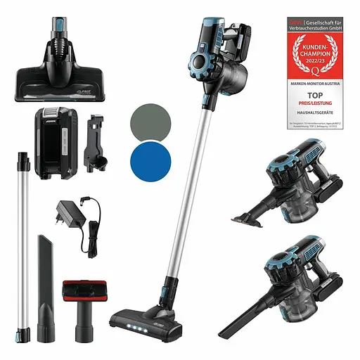 Пылесос аккумуляторный First FA-5541-4-BL - фото 2