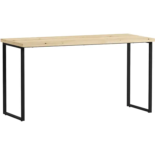 Стіл прямий лофт ОП-152 Orange-Line 1400х600х750 Чорний/Дуб Евок прибережний