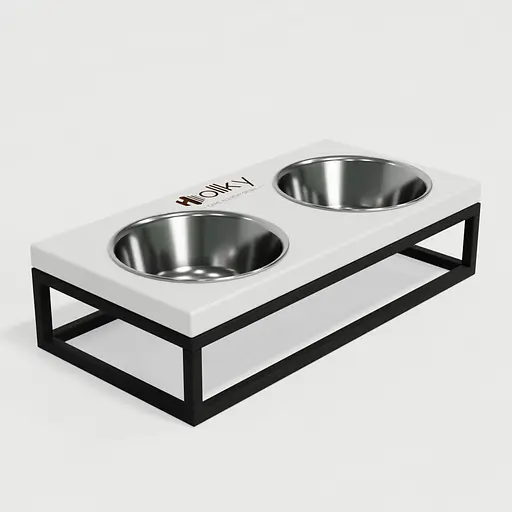 Hollky Base S — миски на підставці для маленьких собак та котів (2 × 0,45 л) - фото 5