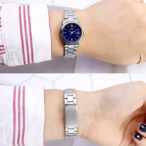 Часы наручные женские Casio LTP-V002D-2B3 (модуль №3363) - фото 4