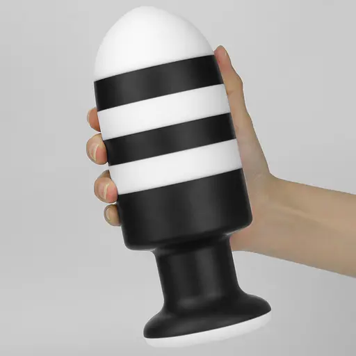 Анальна пробка LoveToy X-Missioner 19.5 см (чорно-білий) - фото 13