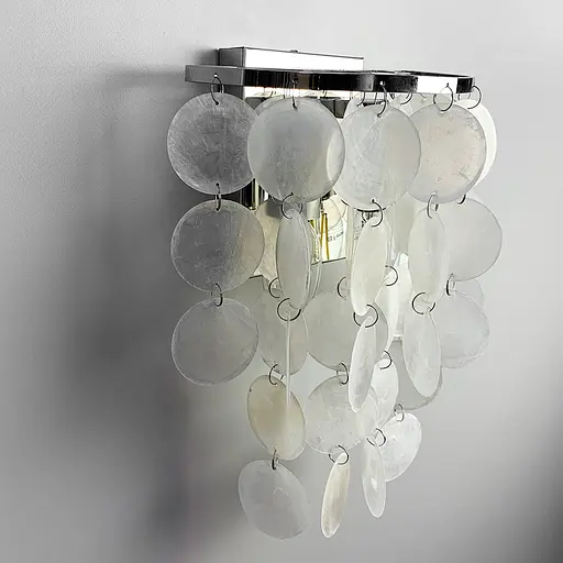 Срібне бра ATHELIA із перламутровими пластинами Line F 1537/2 CH - фото 6