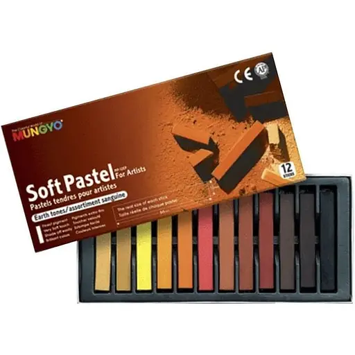 Пастель суха Mungyo MP-12E 12 кольорів - фото 1