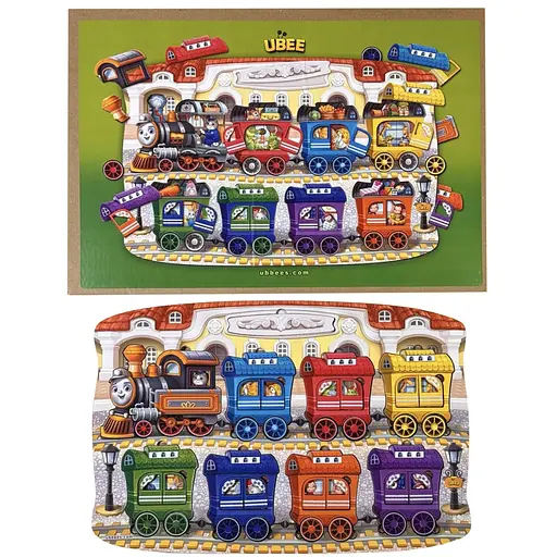 Дерев'яний дитячий сортер "Потяг великий" (ПСД296) PSD296 - фото 2