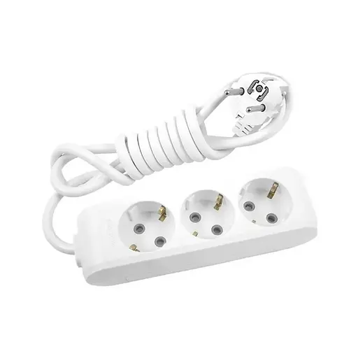 Подовжувач Panasonic X-tendia із заземленням 3 гнізда 3 м (WLTB04332GR-UA)