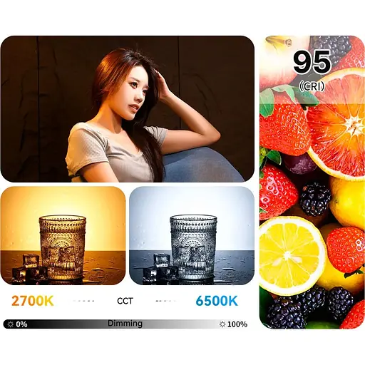 Студійне світло Ulanzi VL-200Bi + Power Adapter 200W [133666] - фото 9