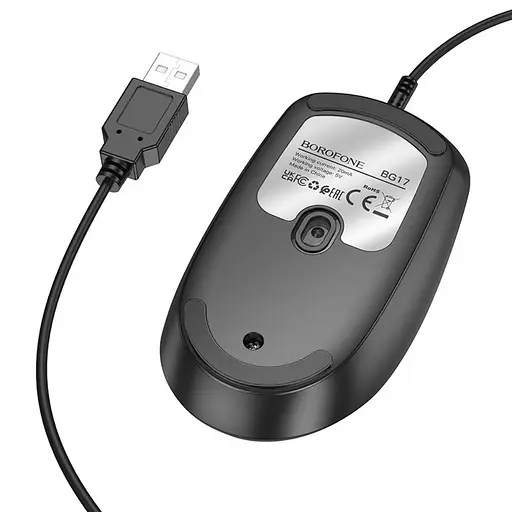 Миша Borofone BG17 чорний - фото 5