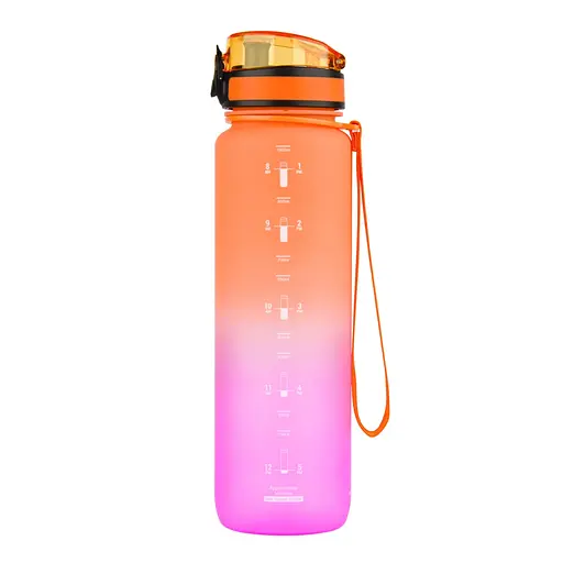 Пляшка для води UZSPACE 3038(Orange-Pink) 1000 мл, помаранчево-рожева - фото 2