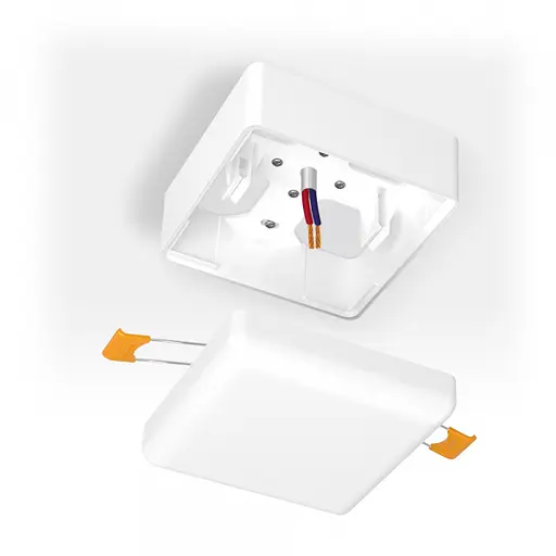 Рамка накладного монтажу безрамкового квадратного світильника VIDEX (VL-DLFS-09SF) - фото 1