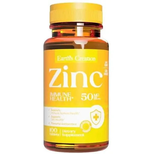 Цинк глюконат Earths Creation Zinc Gluconate 50 mg 100 таб (1091-817 535)