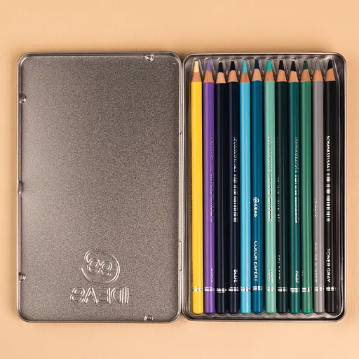 Набор цветных карандашей 99IDEAS "Color Expert" 12 цв., Ocean Set, металл. коробка, 99CE-12OCN - фото 5