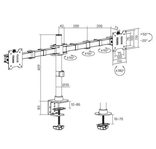 Кронштейн OfficePro MA112B MA112B - фото 5