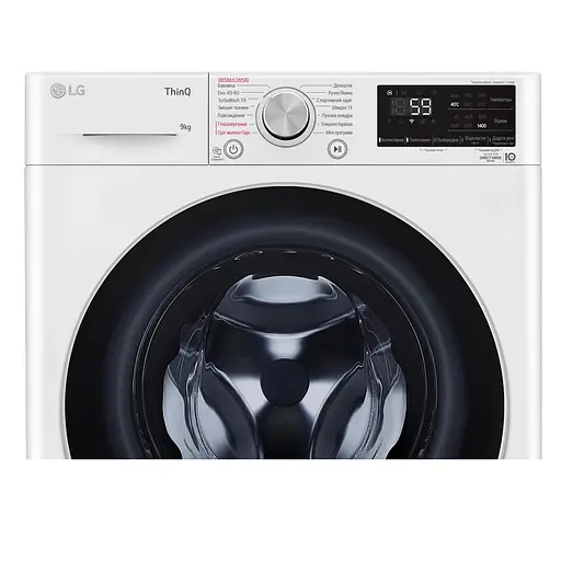 Стиральная машина LG фронтальная 9 кг 1400 A+++ 57 см дисплей пара инвертор белый - фото 10