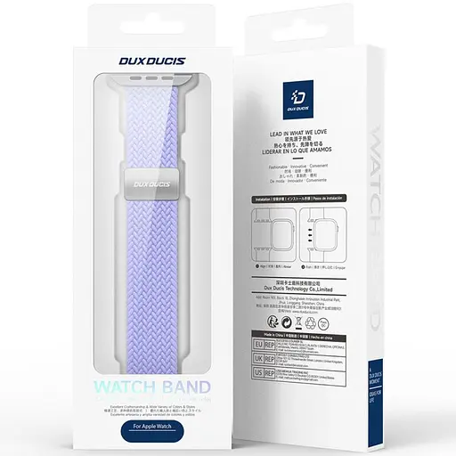 Ремешок Dux Ducis Mixture Ultra для Apple Watch 38/40/41/42mm(ser.10) Misty Purple - фото 6