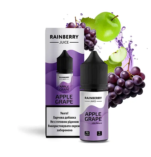 Набор компонентов для самозамеса солевой заправки Flavorlab Rainberry Juice 30 мл Apple Grape Яблоко Виноград, 0-50 мг (17679) - фото 2