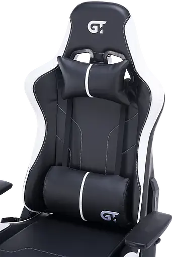 Геймерское кресло GT Racer черное с белым (X-2528 Black/White) - фото 9