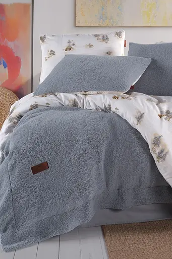 Постільна білизна Sherwood Mavi (Фланель + Шерпа) Istanbul pbe0051504 - фото 2