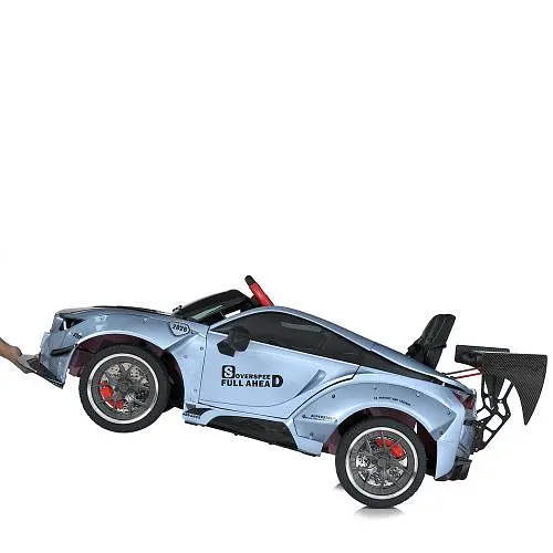 Електромобіль дитячий Bambi M 5820EBLRS-12 24V MP3 USB TF Bluetooth EVA шкіра музика світло блакитний - фото 3