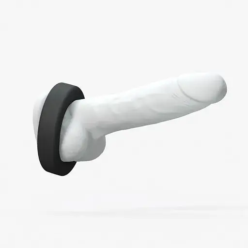 Эрекционное кольцо широкое Love To Love Cool Ring - Black Onyx - фото 3